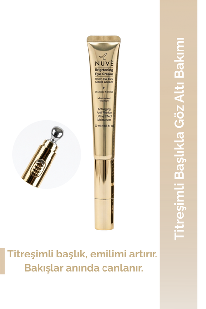 The Nuvè Brightening Eye Cream with Vibrating Head - كريم ذا نوفه المضيء حول العين برأس اهتزازي