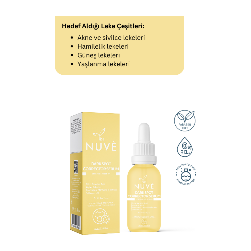 The Nuvè Dark Spot Corrector Serum - سيروم ذا نوفه لتصحيح البقع الداكنة