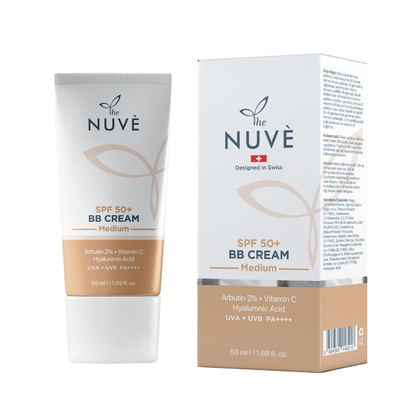 The Nuvè SPF 50+ BB Cream Medium - كريم BB ذا نوفه درجة ميديوم SPF 50+