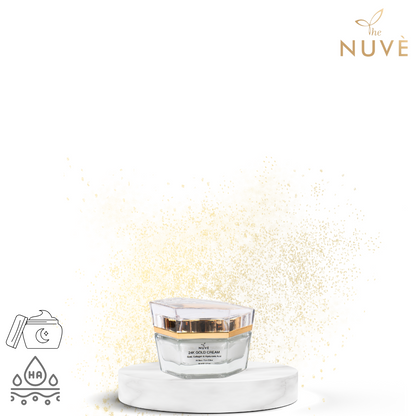 The Nuvè 24K Gold Collagen Night Cream - كريم ذا نوفه الليلي 24 قيراط ذهب وكولاجين
